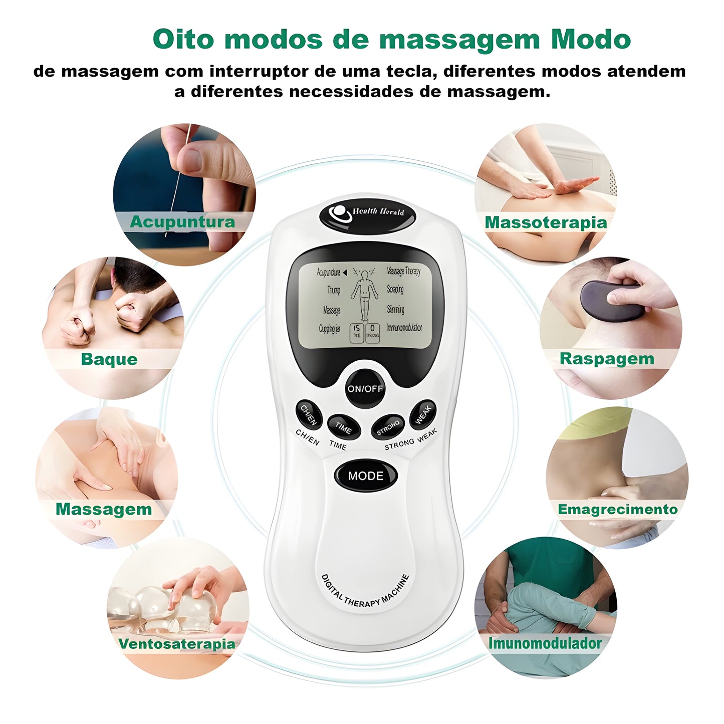 ShockFisio TENS - Aparelho de Fisioterapia Choquinho Portátil + Brinde
