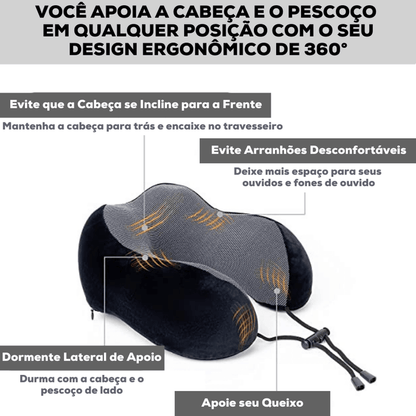 Travesseiro Lux - Super Macio para Viagem