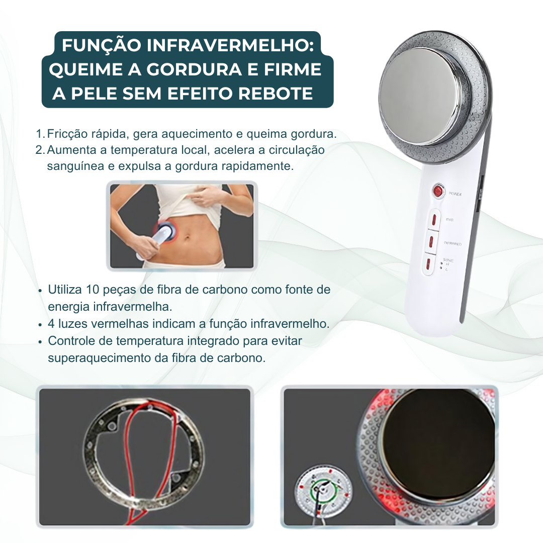 SlimPulse 3 em 1 - Aparelho Anti Gordura e Celulite