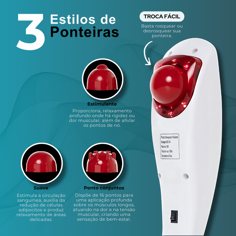 Massageador Elétrico Infravermelho BodyForce