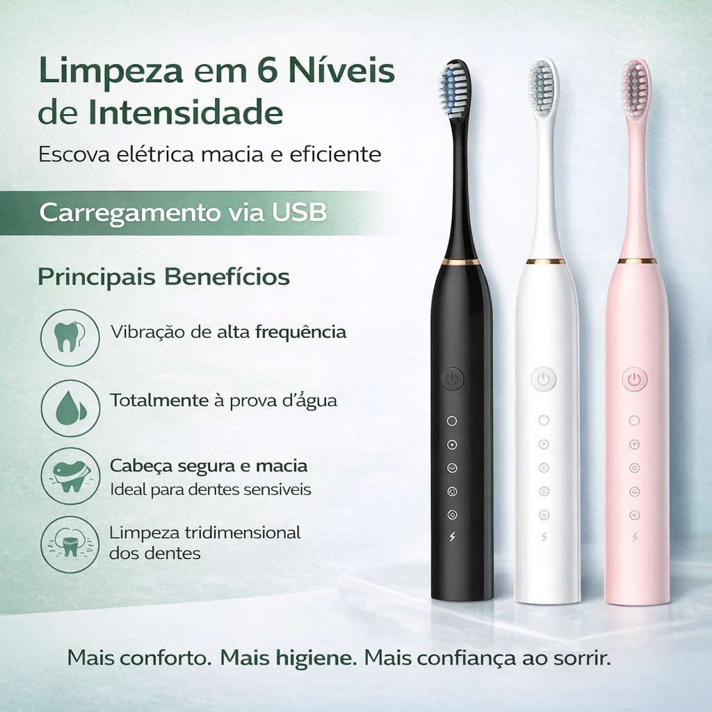 LuxDent - Escova de Dentes Elétrica