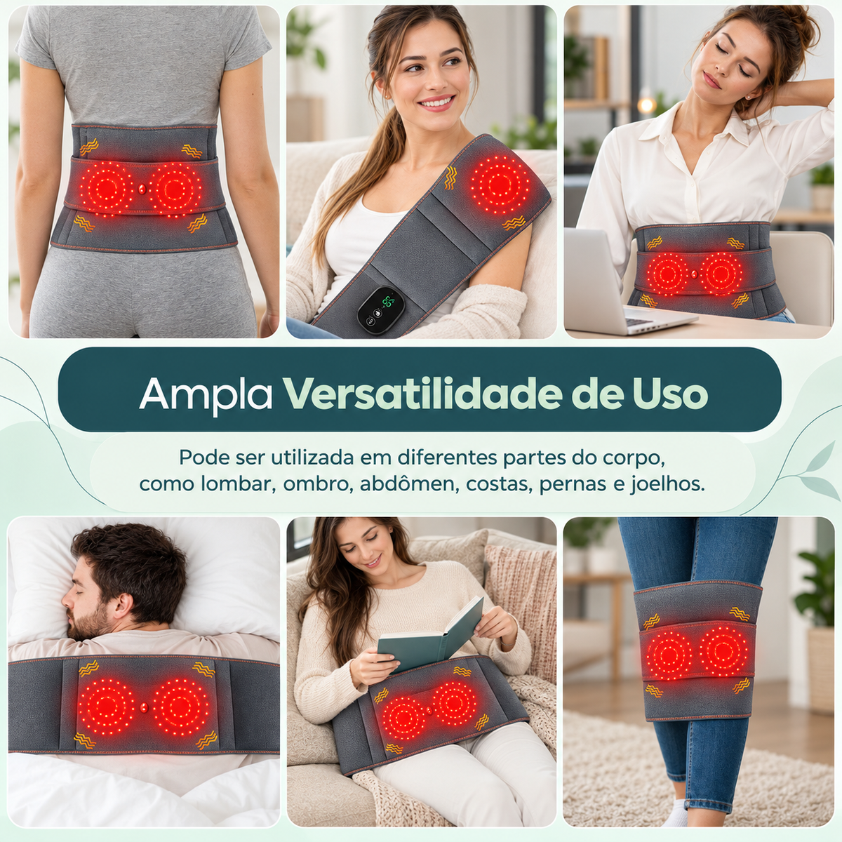 RelaxLombar – Cinta Massageadora Lombar com Aquecimento e Vibração