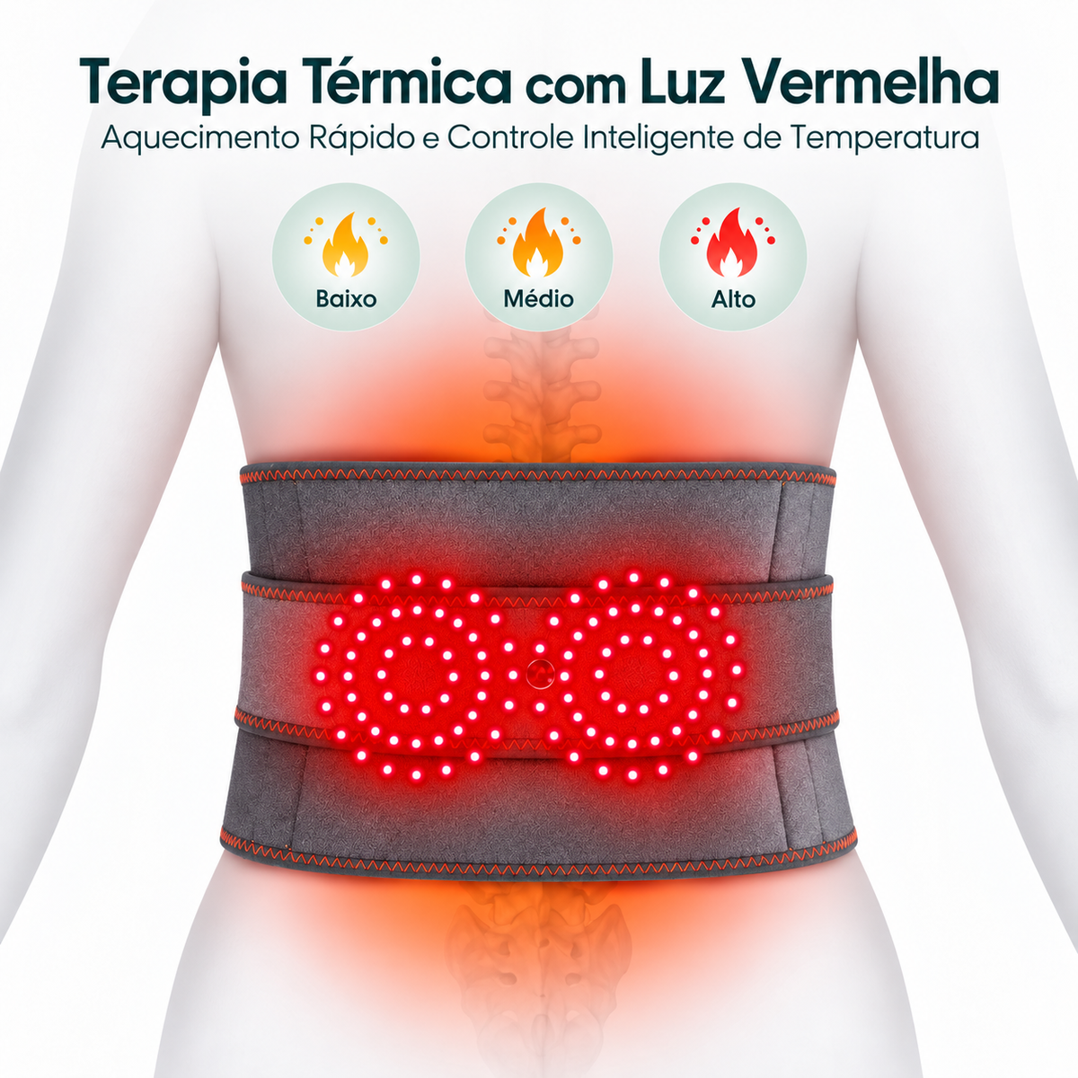 RelaxLombar – Cinta Massageadora Lombar com Aquecimento e Vibração